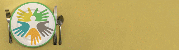 animated gif of empty plate filling with food